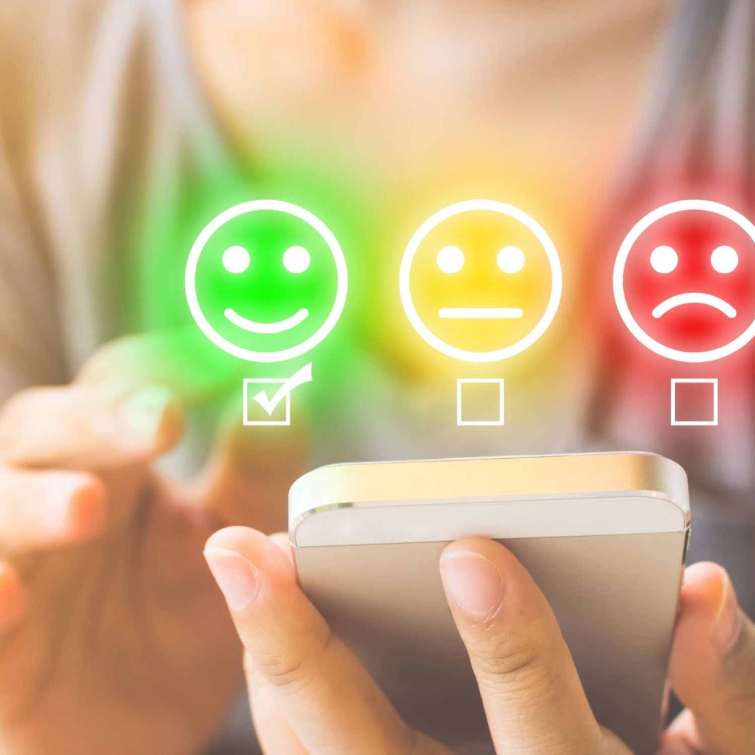 Cliente avaliando uma empresa